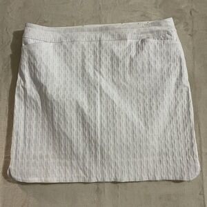 Swing Control Athletic Skort Womens Size 16 Pull On Stretch White Tennis Golf